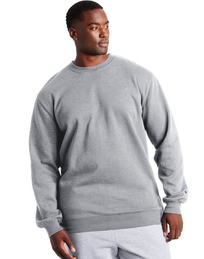 Champion Big & Tall Fleece Sweatshirt Heren - Grijs - Belgie 7605DZLVF